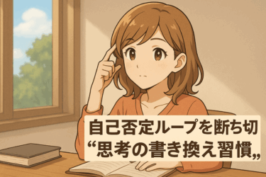【自己否定ループを断ち切る“思考の書き換え習慣”】